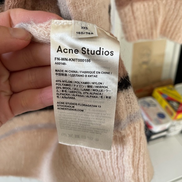 Acne Studios - Keda Striped Cardigan - XXS - Picture 8 of 8